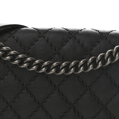 Chanel Calfskin Double Stitch Medium Boy Flap Black 8 of 10