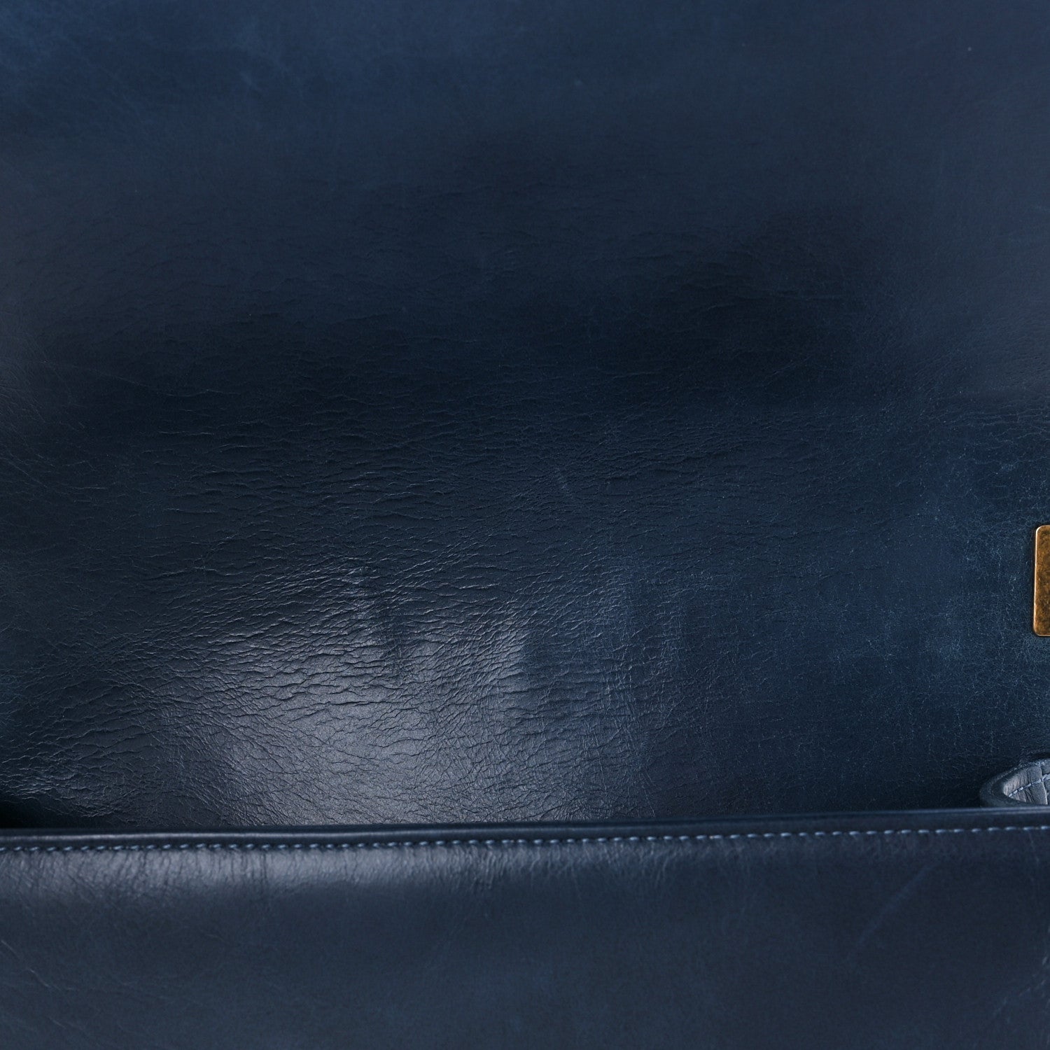 Chanel Glazed Calfskin Quilted Medium Boy Flap Blue 11 of 12