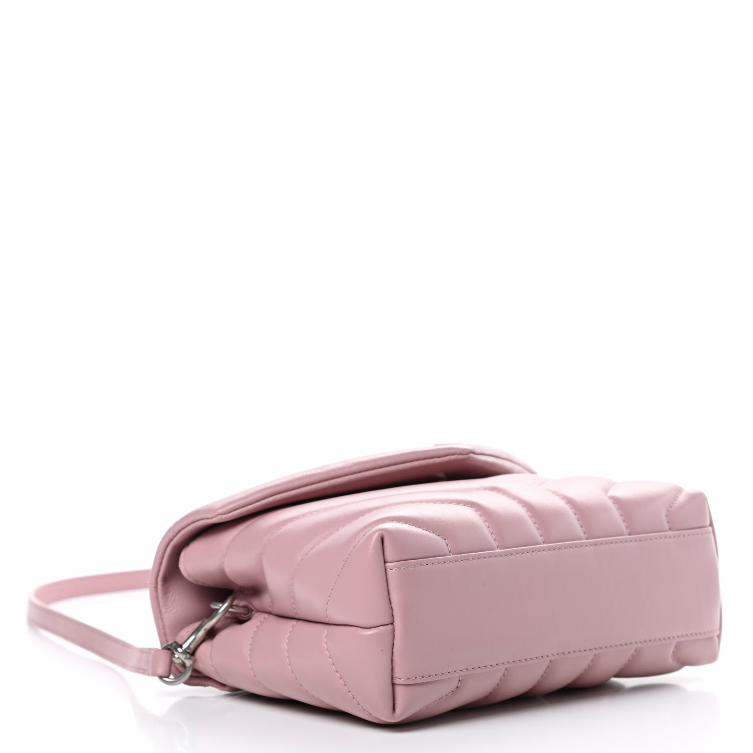 Saint Laurent Calfskin Y Quilted Monogram Toy Loulou Crossbody Bag Tender Pink 4 of 11