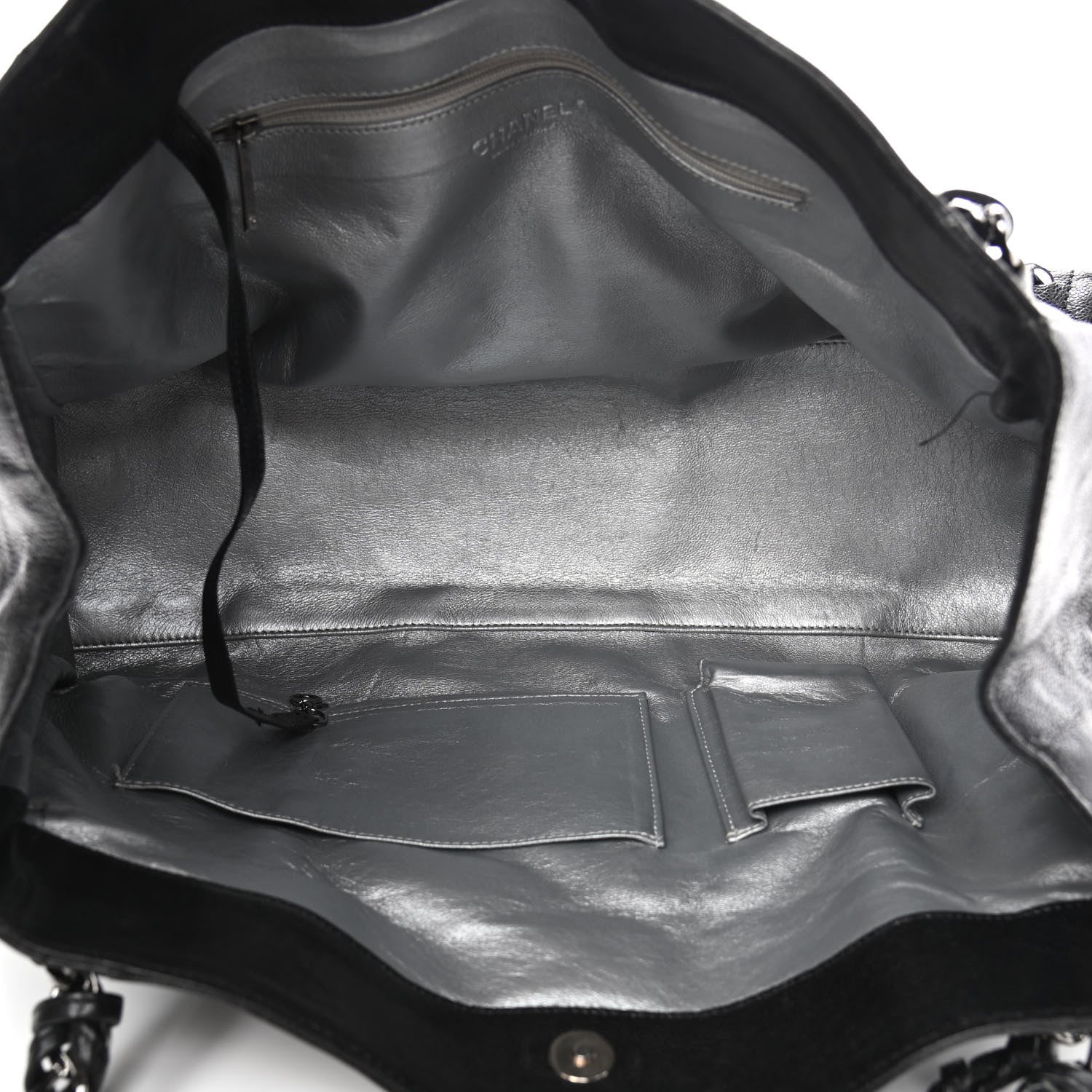 Chanel Glazed Caviar East West Modern Chain Tote Black 4 of 4