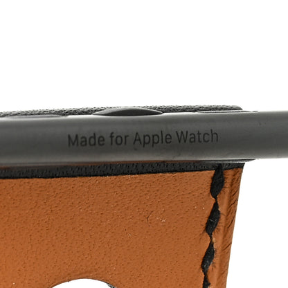 Hermes Gala Calfskin 44mm Rallye Apple Watch Single Tour Band Black 5 of 5