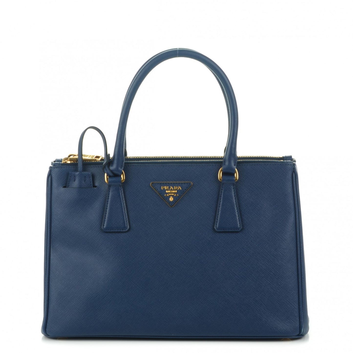 Saffiano Small Galleria Double Zip Tote Bluette