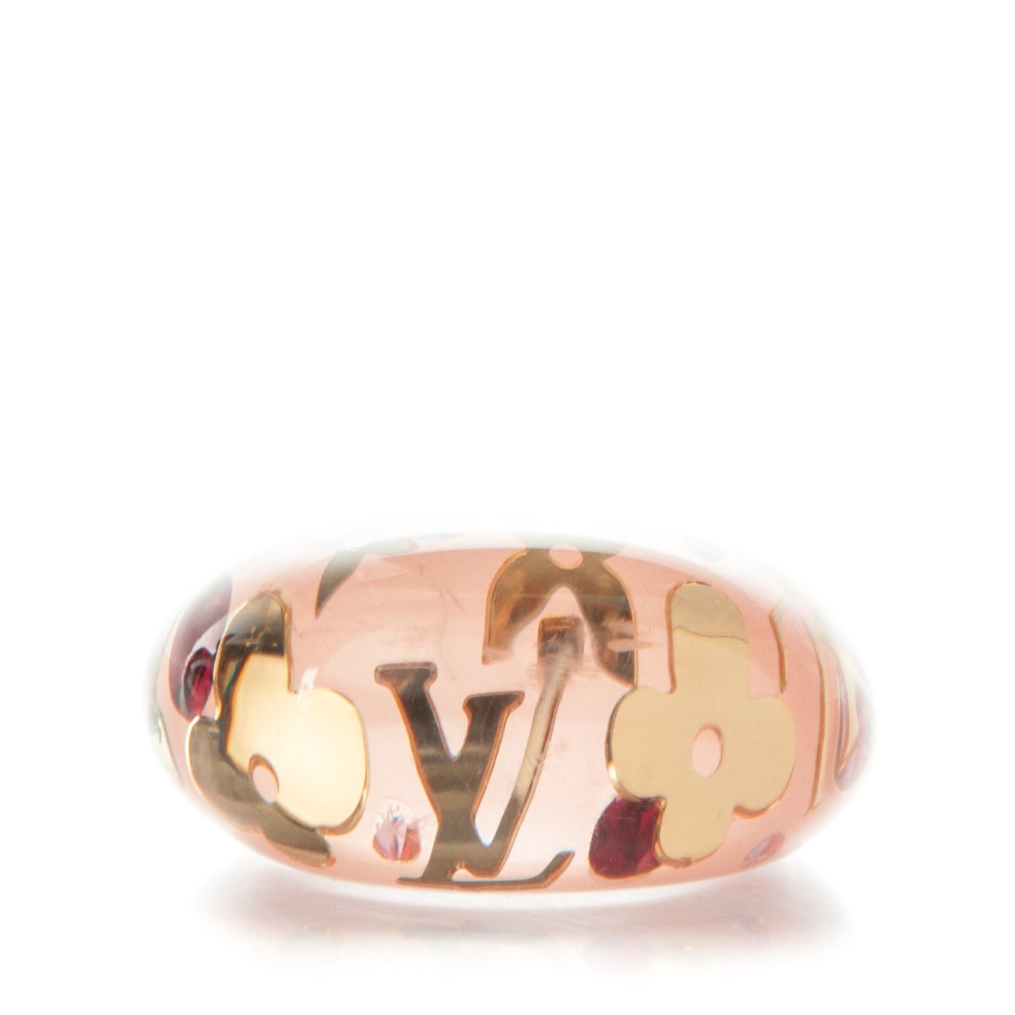 Inclusion Ring L Rose 8