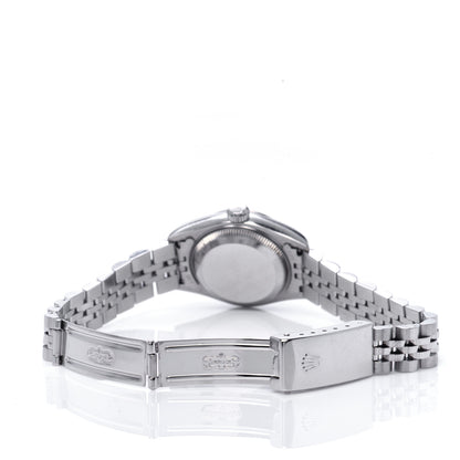 Rolex Stainless Steel 18K White Gold Diamond 26mm Oyster Perpetual Datejust Watch Pink 79174 5 of 6