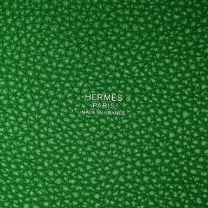 Hermes Taurillon Clemence Monochrome Picotin Lock 18 PM Bambou 6 of 10