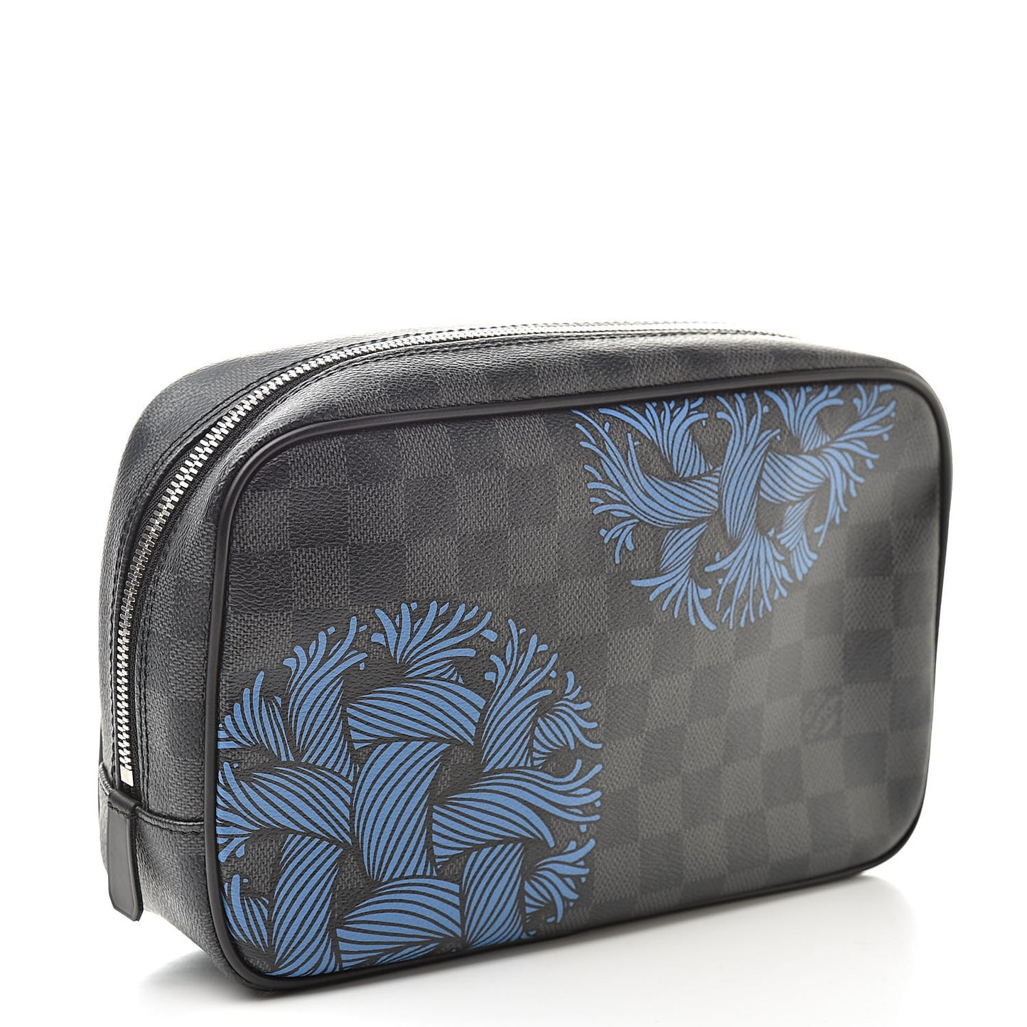 Damier Graphite Rope Nemeth Toilet Pouch GM Blue
