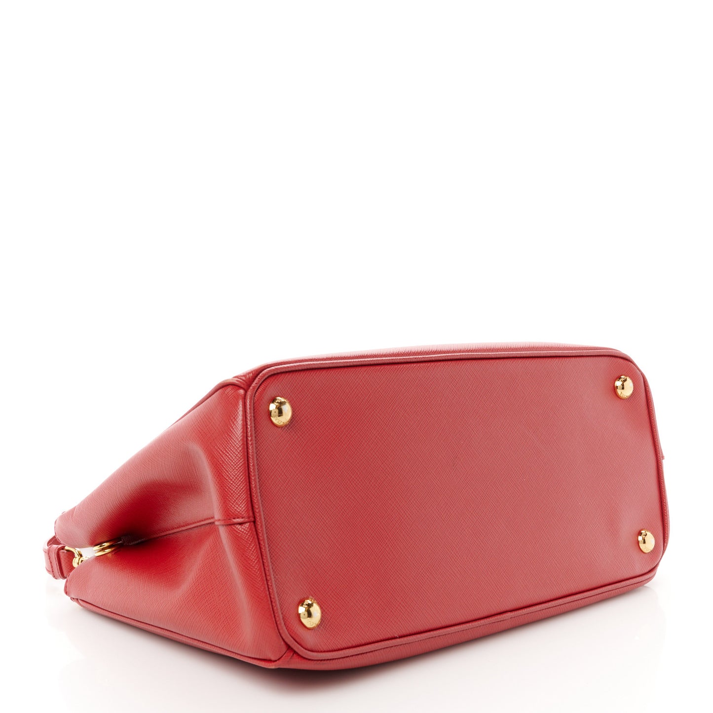 Saffiano Small Galleria Double Zip Tote Fuoco