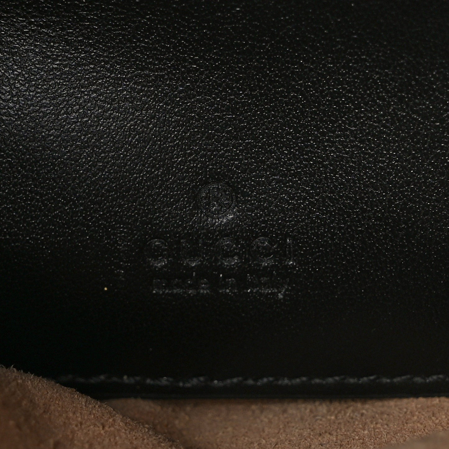 Calfskin Matelasse Mini GG Marmont Crossbody Bag Black
