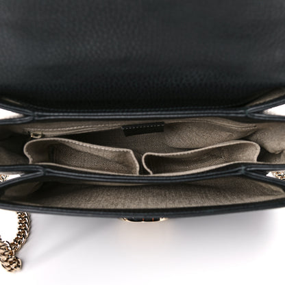 Gucci Dollar Calfskin Interlocking G Top Handle Shoulder Bag Black 5 of 13