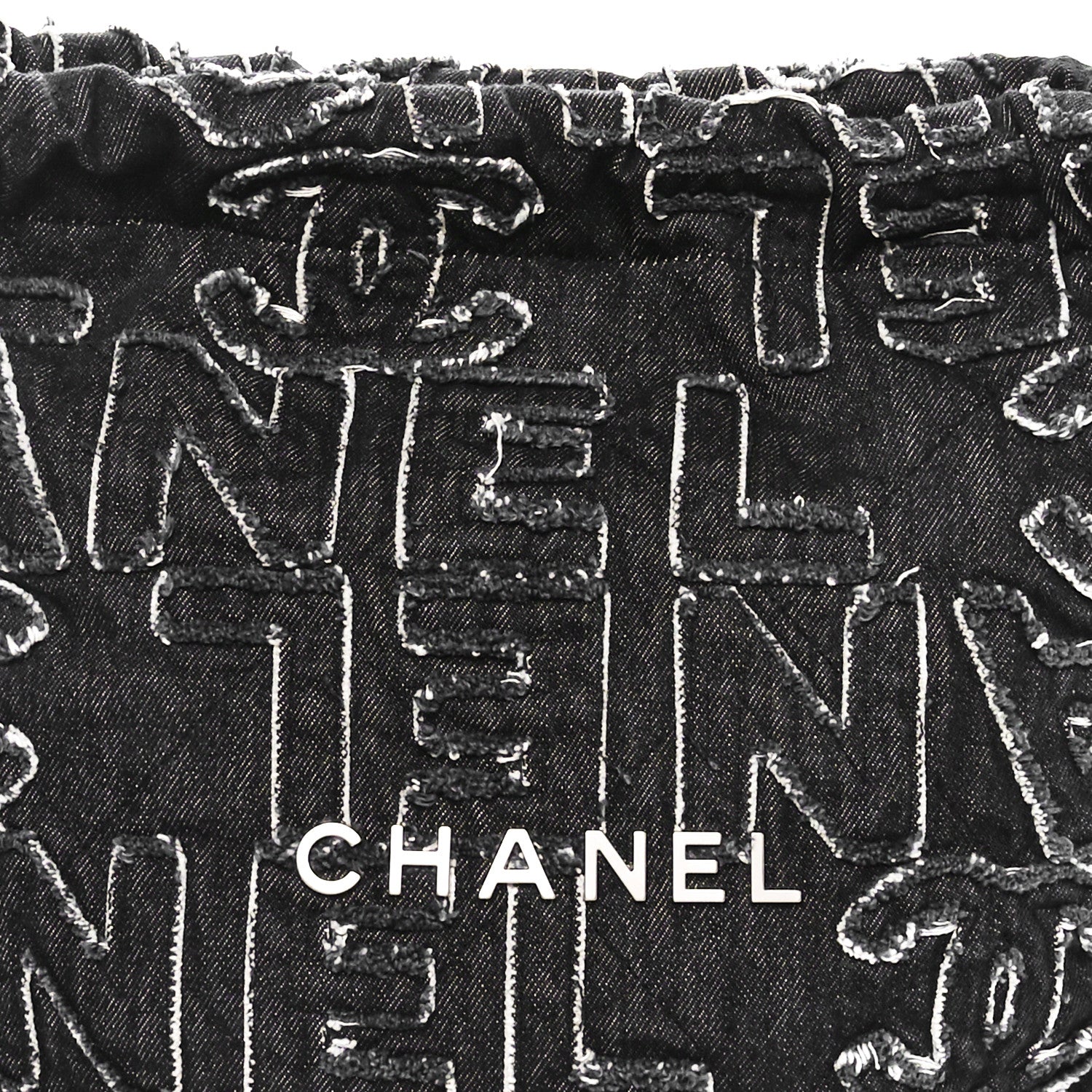 Chanel Denim Patchwork Quilted Chanel 22 Black 9 of 11