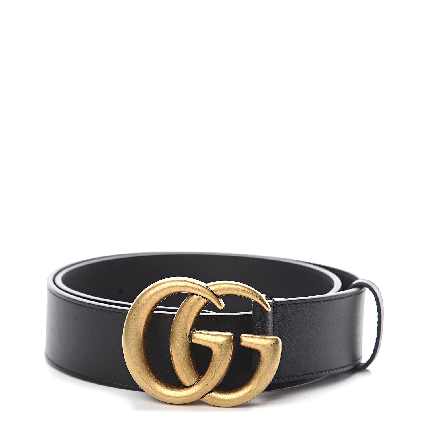 Gucci Calfskin Double G 40mm Belt 80 32 Black 1 of 5