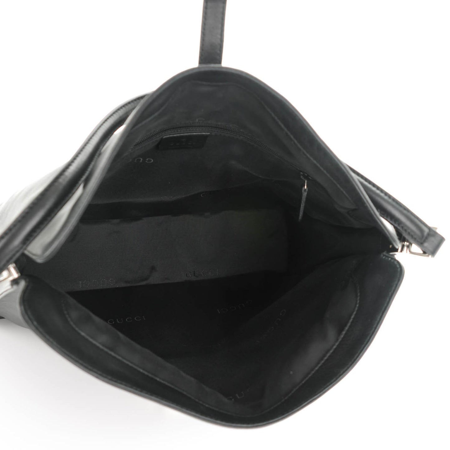 Calfskin Bardot Shoulder Bag Black