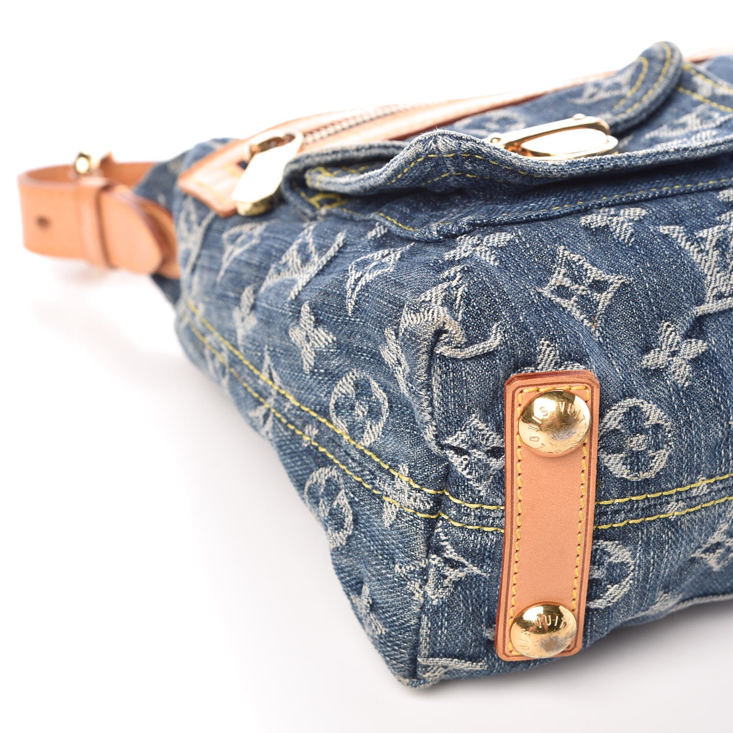 Louis Vuitton Monogram Denim Baggy PM Blue 8 of 13