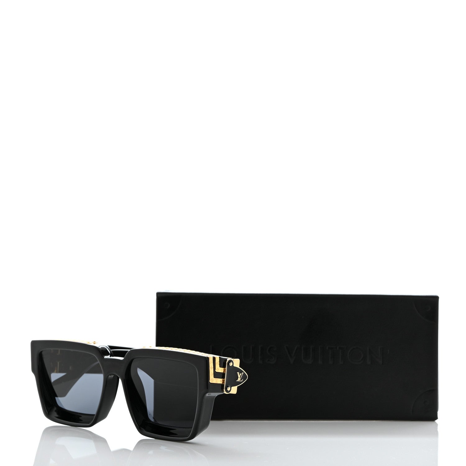 Louis Vuitton Acetate 1.1 Millionaires Sunglasses Z1165E Black 8 of 8