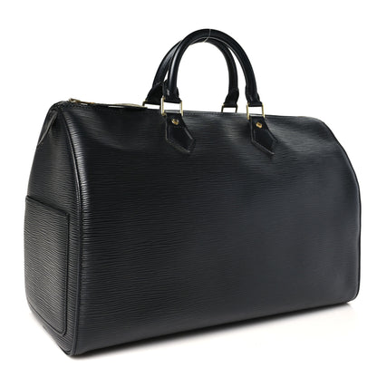 Louis Vuitton Epi Speedy 35 Black 3 of 9