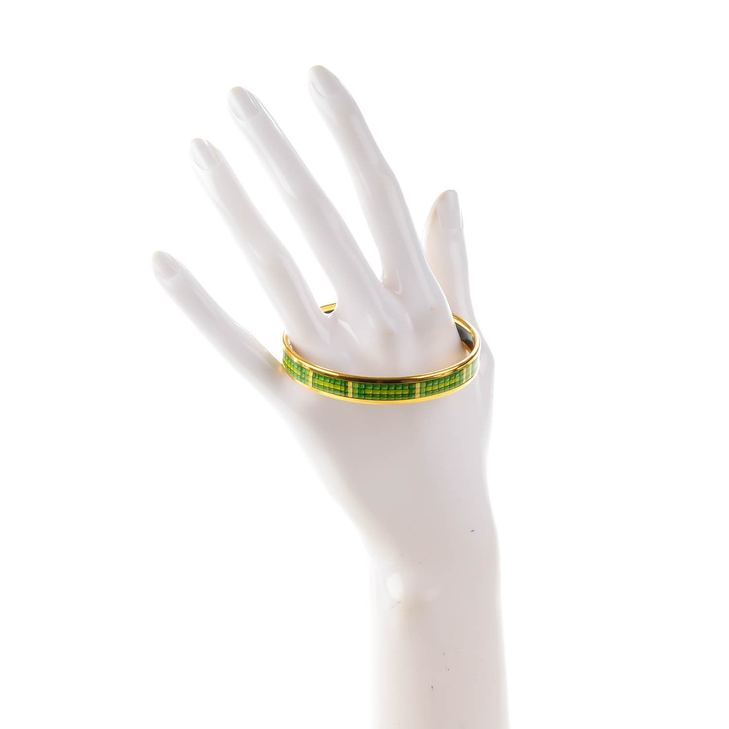 Hermes Enamel Printed Narrow Bracelet 65 3 of 5