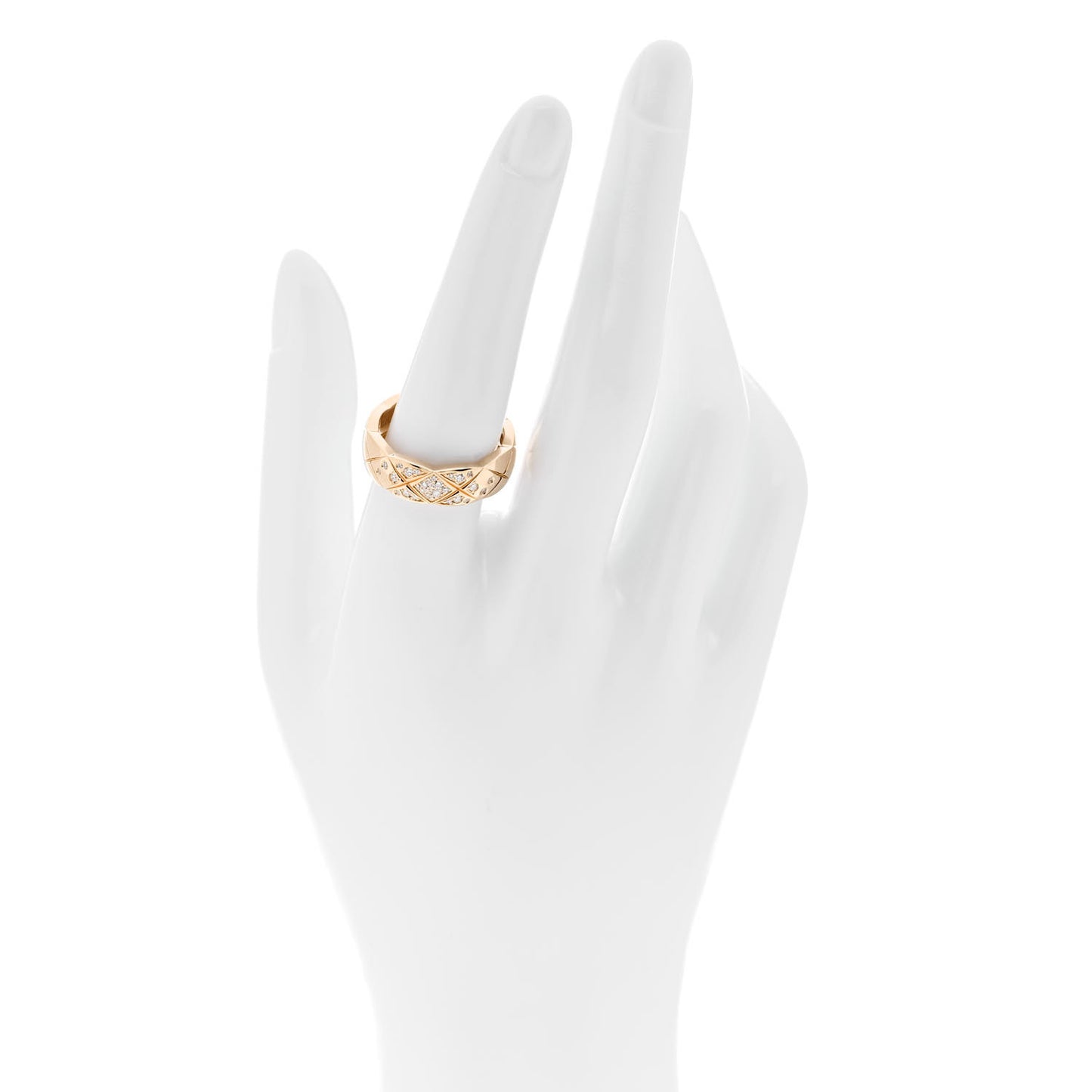 18K Yellow Gold Diamond Small Coco Crush Ring 57 8