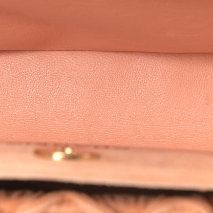 Chanel Suede Calfskin Shoulder Bag Light Orange 14 of 14