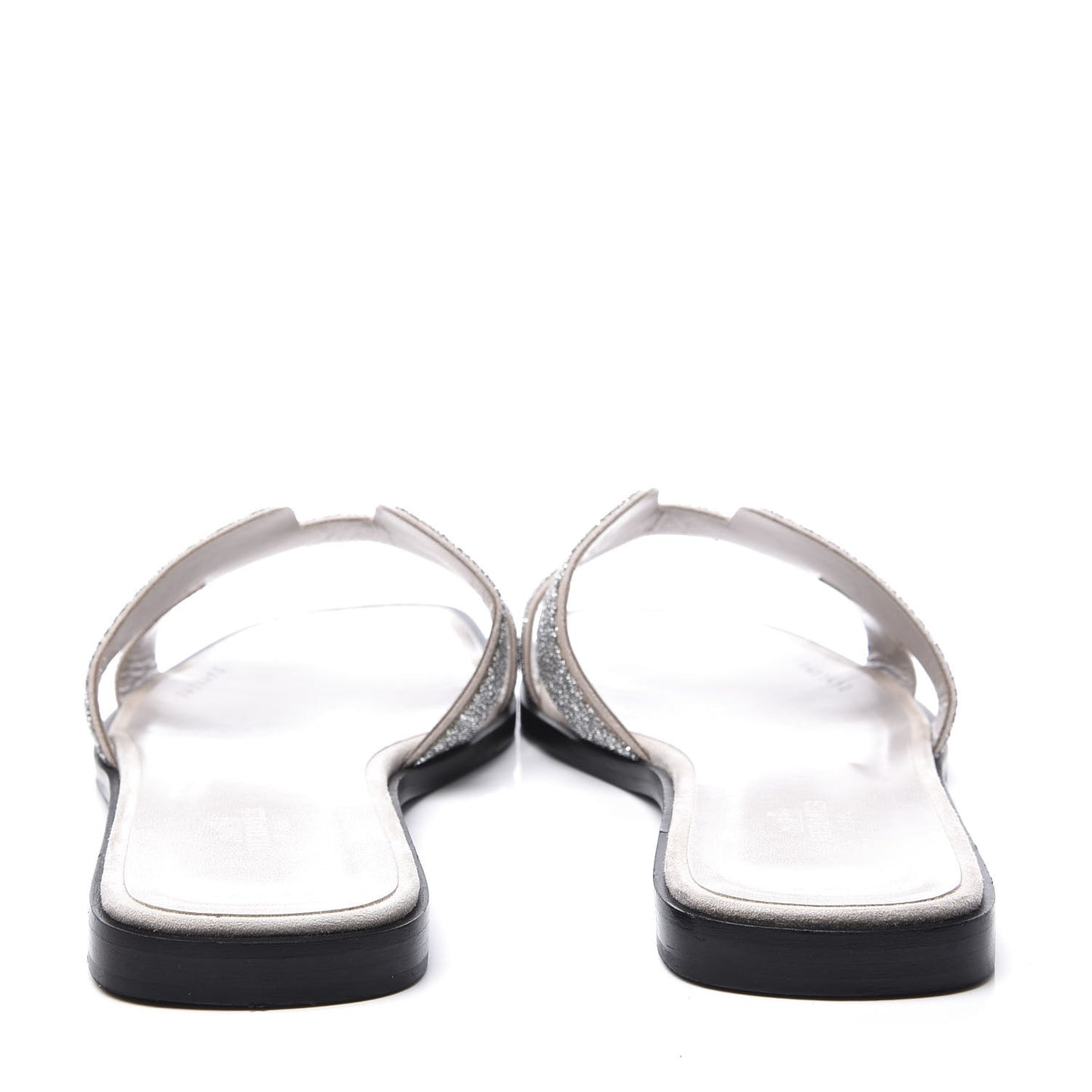 Suede Goatskin Crystal Powder Oran Sandals 40