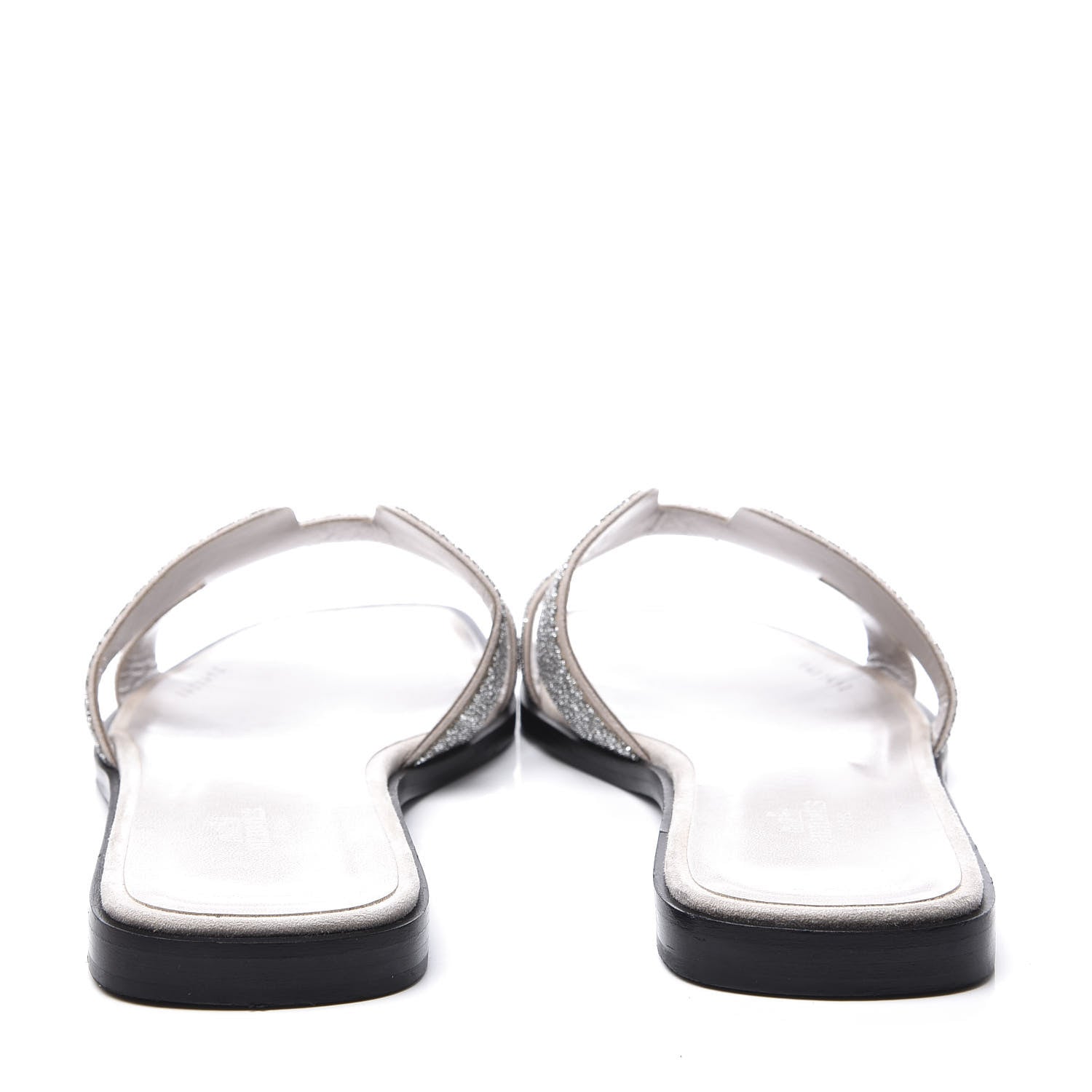 Hermes Suede Goatskin Crystal Powder Oran Sandals 40 7 of 10