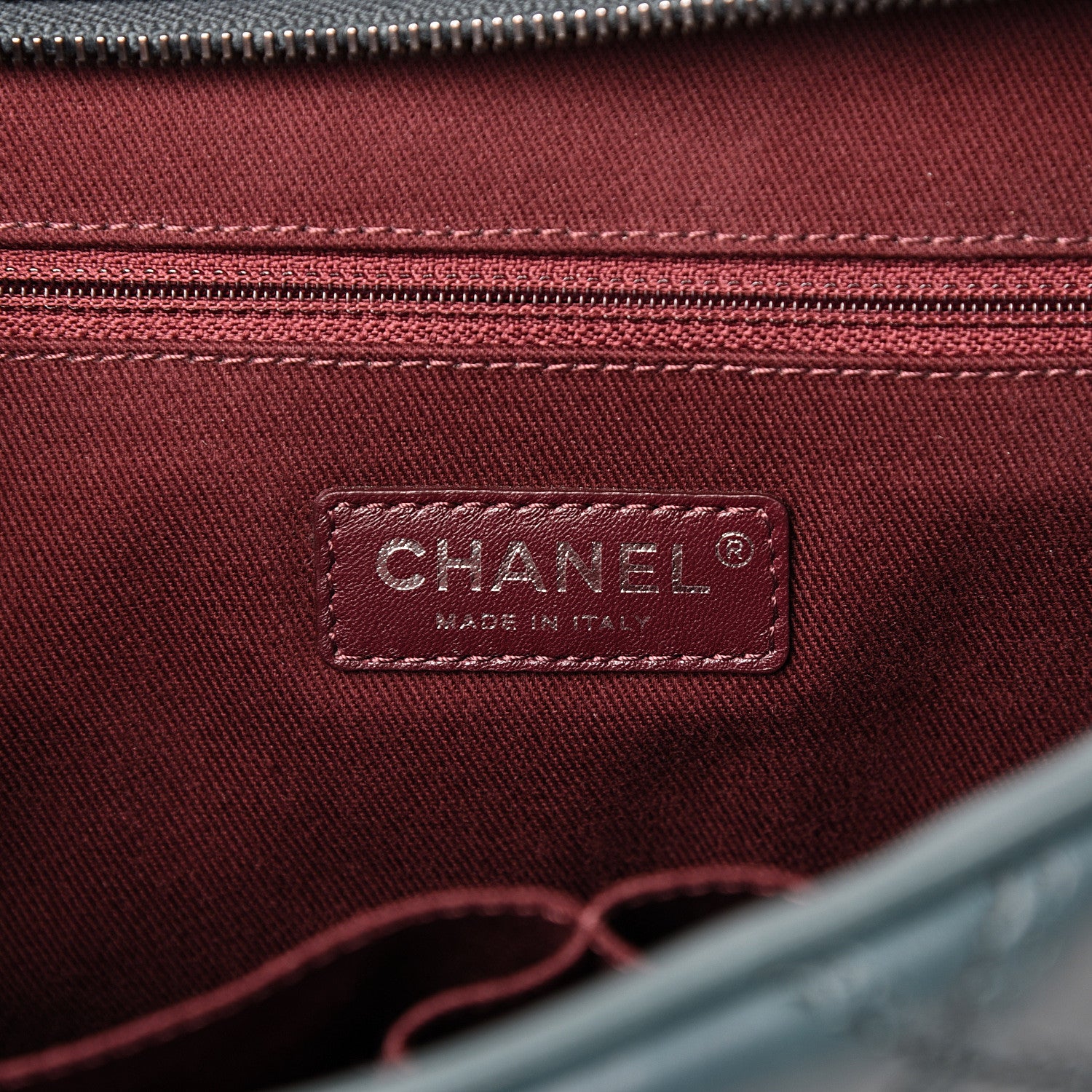 Chanel Calfskin Quilted Jumbo Coco Sporran Flap Dark Green 5 of 12