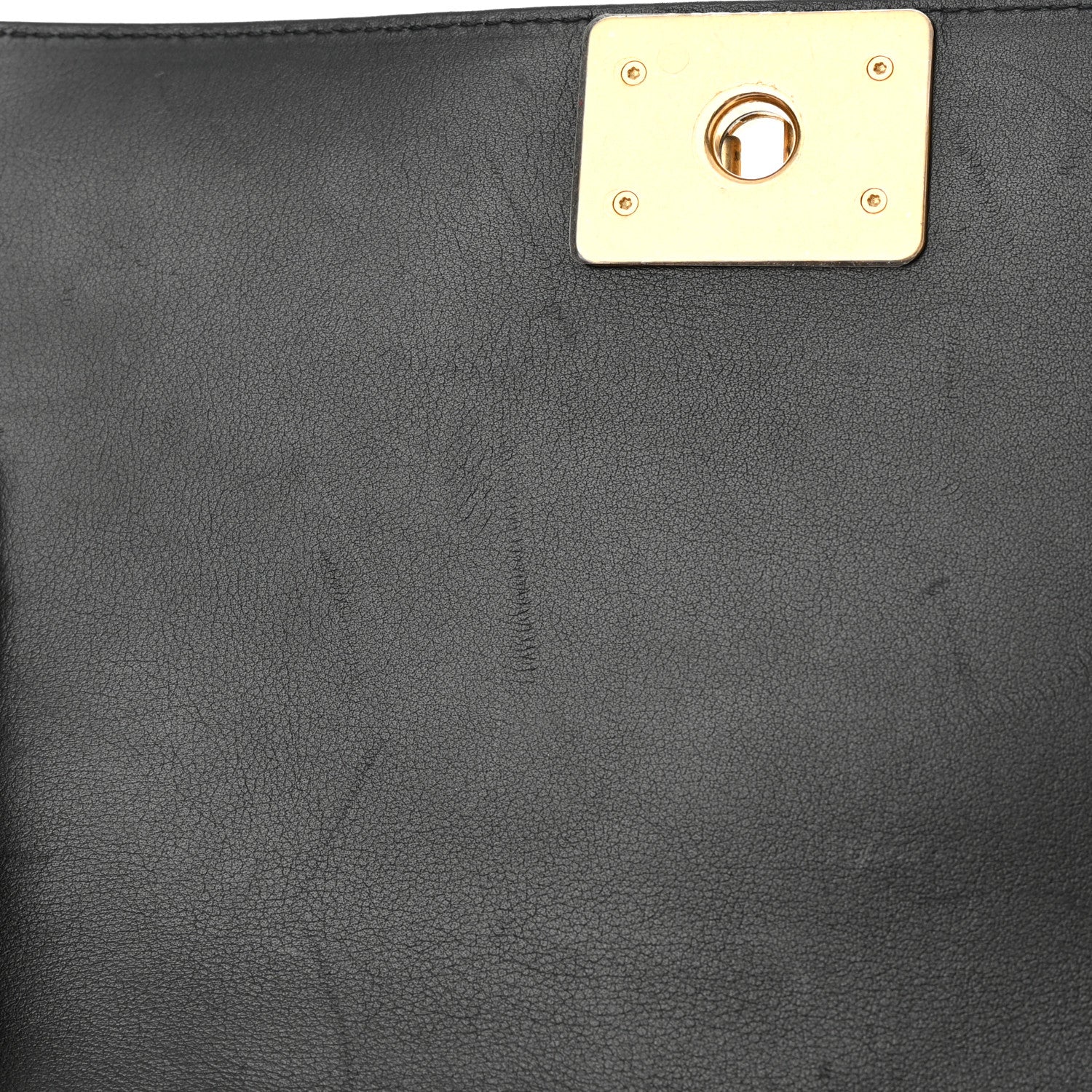 Chanel Calfskin Quilted Medium Boy Top Handle Flap Black 11 of 16