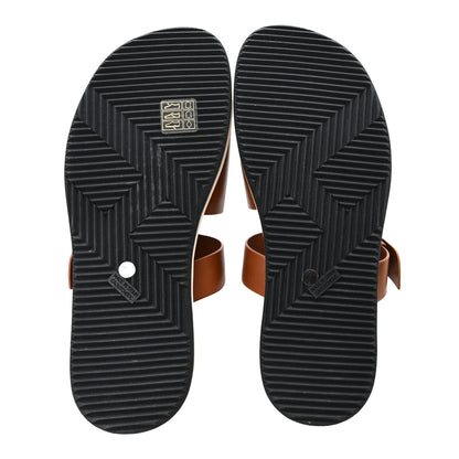 Hermes Calfskin Buckle Sandals 39 Gold 6 of 8