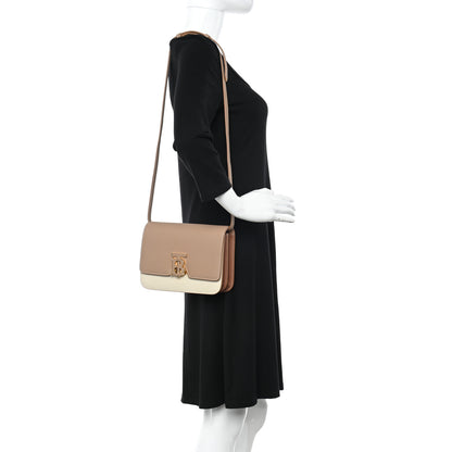 Burberry Grained Calfskin Small TB Bag Camel Alabaster Beige Warm Tan 2 of 9