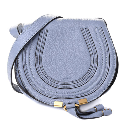 Chloe Calfskin Mini Marcie Round Crossbody Bag Washed Blue 1 of 4