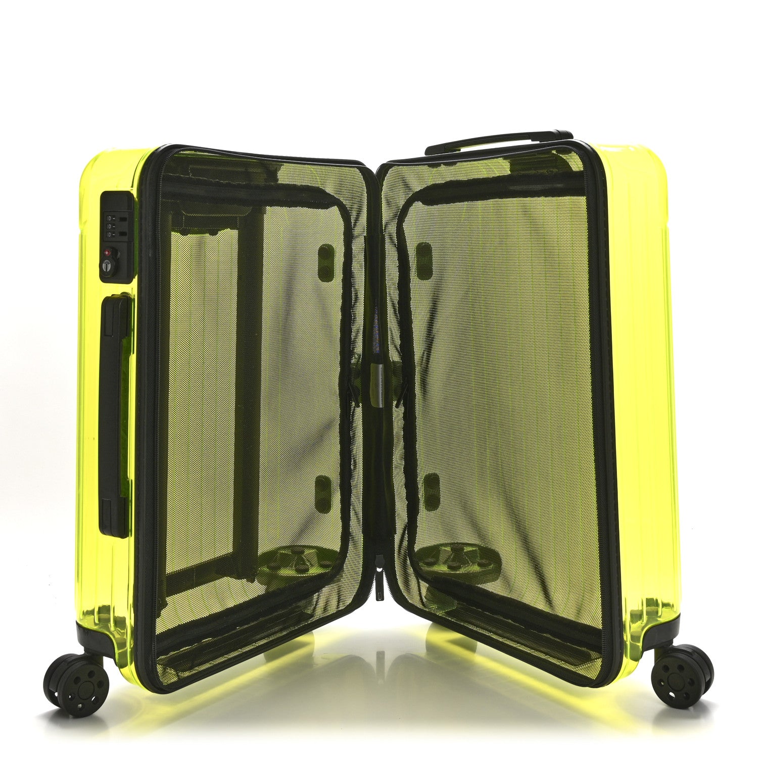 Rimowa Transparent Polycarbonate Essential Cabin Neon Lime Yellow