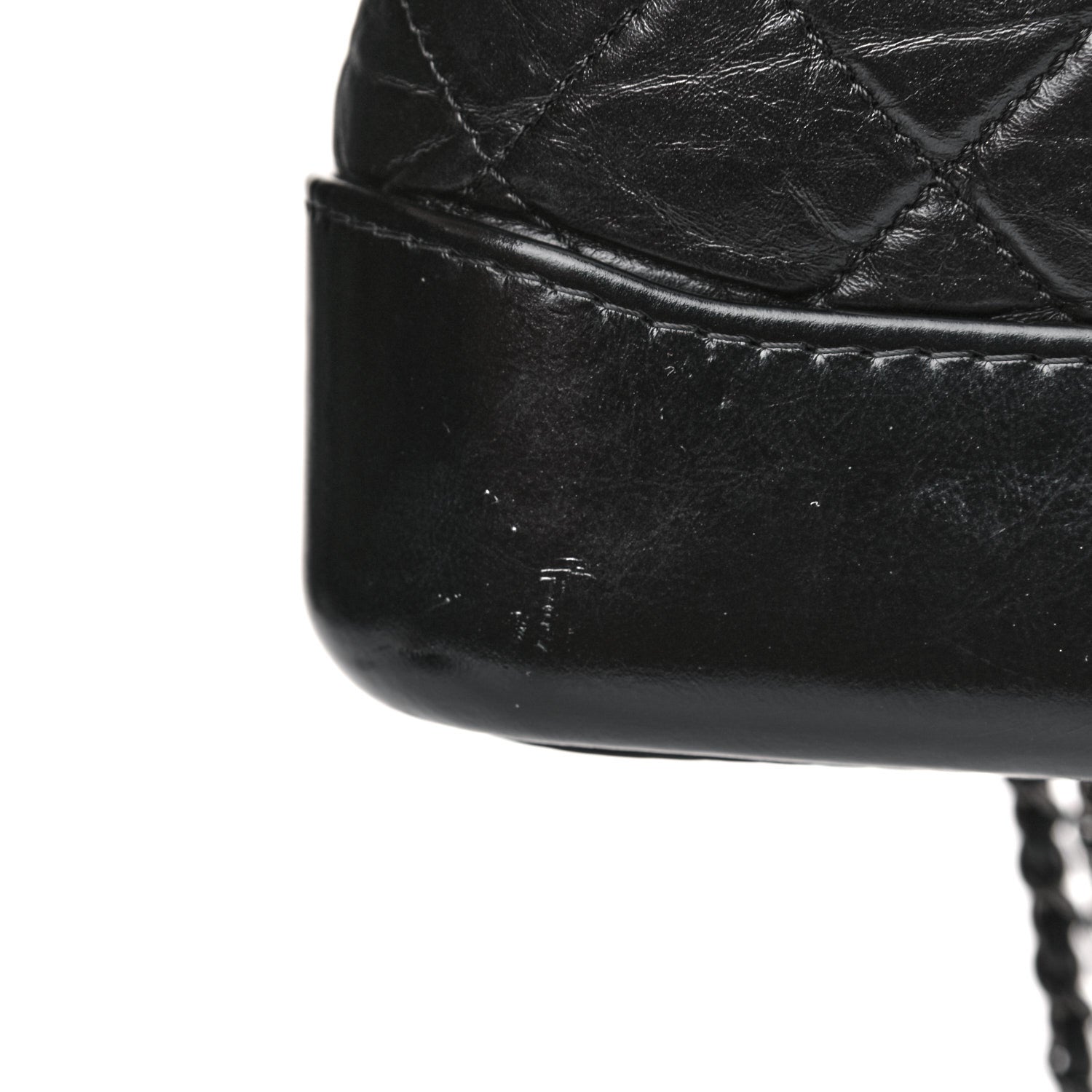 Chanel Aged Calfskin Quilted Small Gabrielle Hobo Black 11 of 16