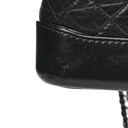 Chanel Aged Calfskin Quilted Small Gabrielle Hobo Black 11 of 16