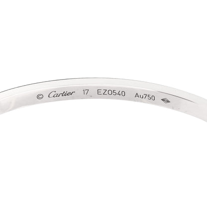 Cartier 18K White Gold Small LOVE Bracelet 17 3 of 4