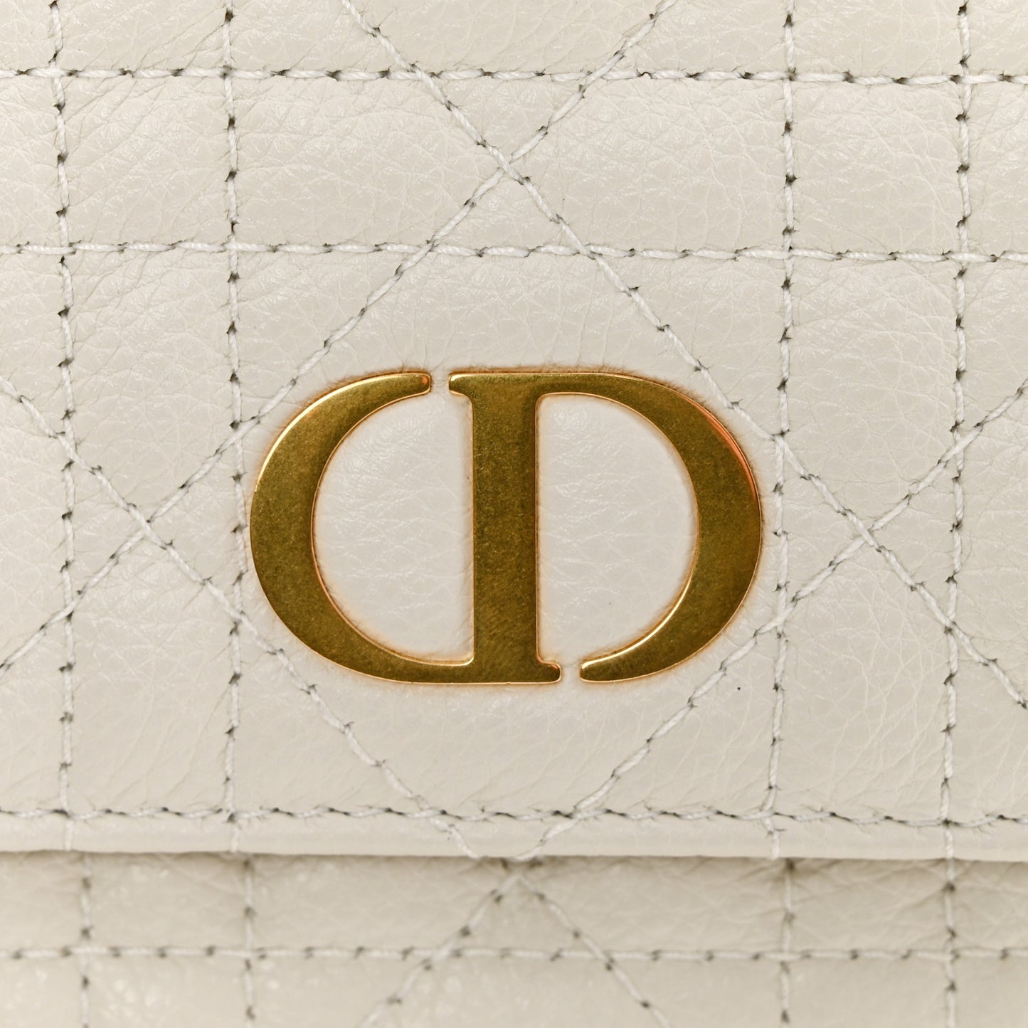 Supple Calfskin Caro Pouch with Chain Latte