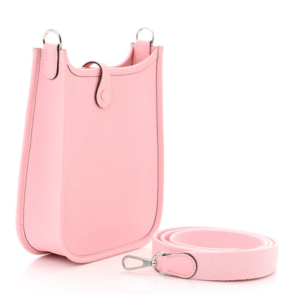 Hermes Taurillon Clemence Evelyne TPM Rose Sakura 3 of 11