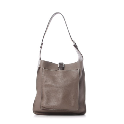 Hermes Taurillon Clemence Marwari PM Etoupe 1 of 9