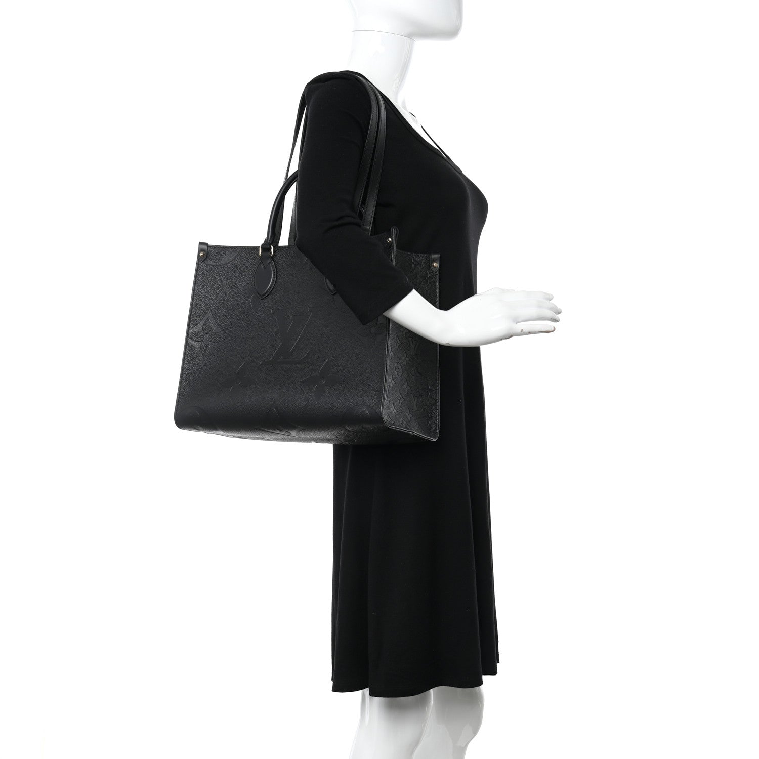 Louis Vuitton Empreinte Monogram Giant Onthego MM Black 2 of 10