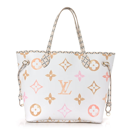 Louis Vuitton Monogram Giant By The Pool 2.0 Neverfull MM Beige 1 of 8