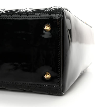 Christian Dior Patent Cannage Medium Lady Dior Black 10 of 10