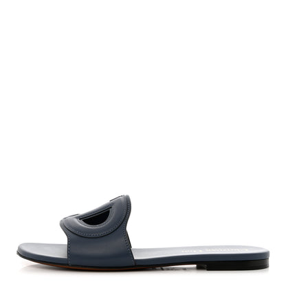 Christian Dior Calfskin D-Club Mule Sandal 36.5 Dark Denim 1 of 8