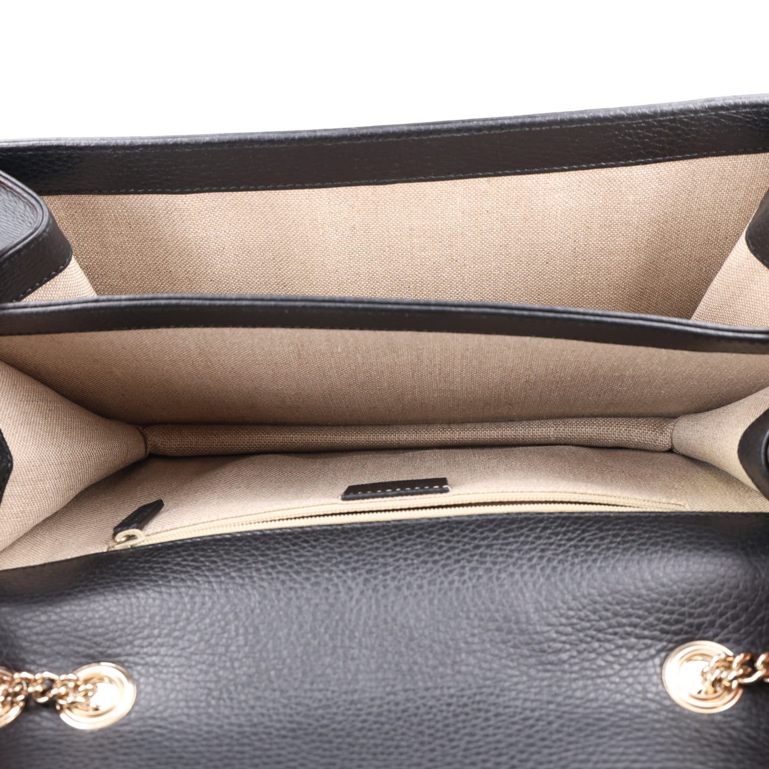 Gucci Dollar Calfskin Interlocking G Shoulder Bag Black 5 of 10