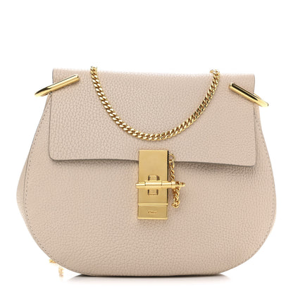 Chloe Grained Lambskin Drew Shoulder Bag Abstract White 1 of 10