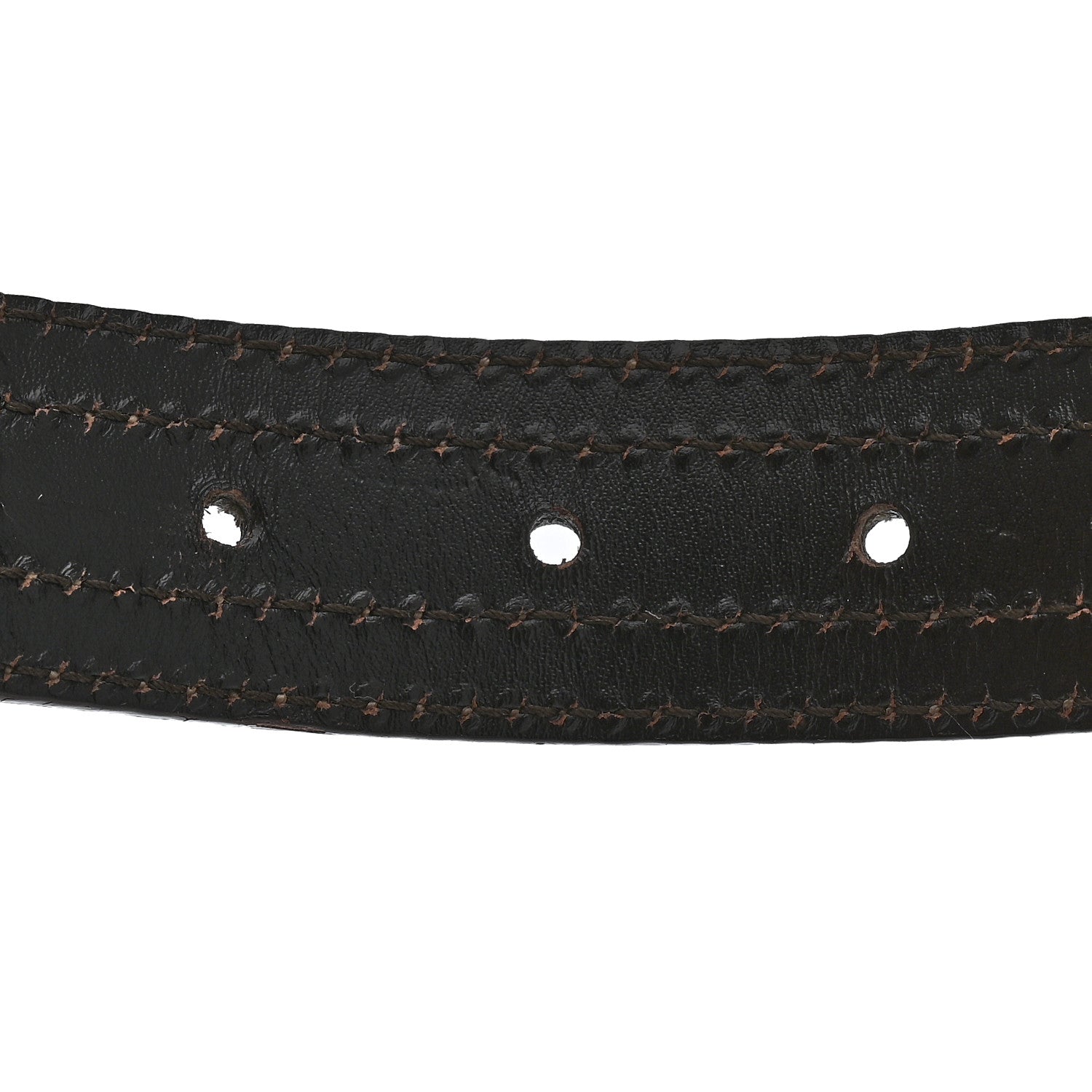 Gucci Calfskin Canvas Belt 90 36 Teal White 5 of 5