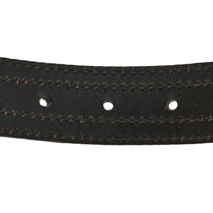 Gucci Calfskin Canvas Belt 90 36 Teal White 5 of 5