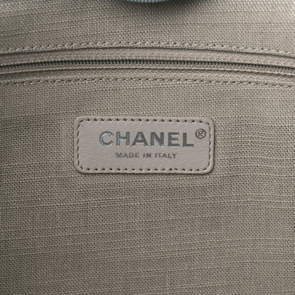 Chanel Mixed Fibers Small Deauville Tote Light Blue 7 of 15
