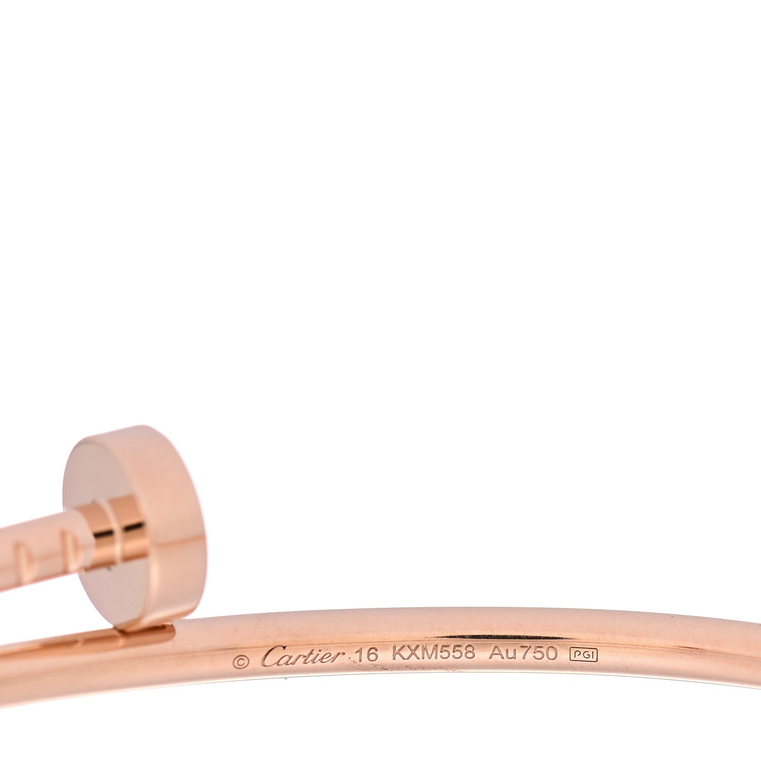 Cartier 18K Pink Gold Small Juste Un Clou Bracelet 16 3 of 4