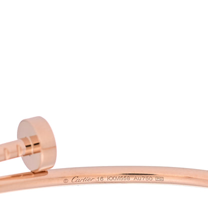 Cartier 18K Pink Gold Small Juste Un Clou Bracelet 16 3 of 4