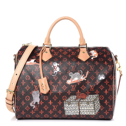 Louis Vuitton Catogram Speedy Bandouliere 30 Marron 1 of 11