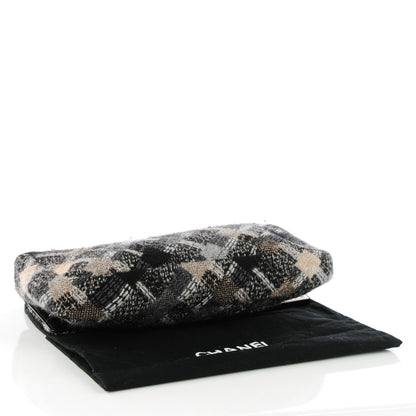 Chanel Woven Tweed CC Flap Black Grey 4 of 7