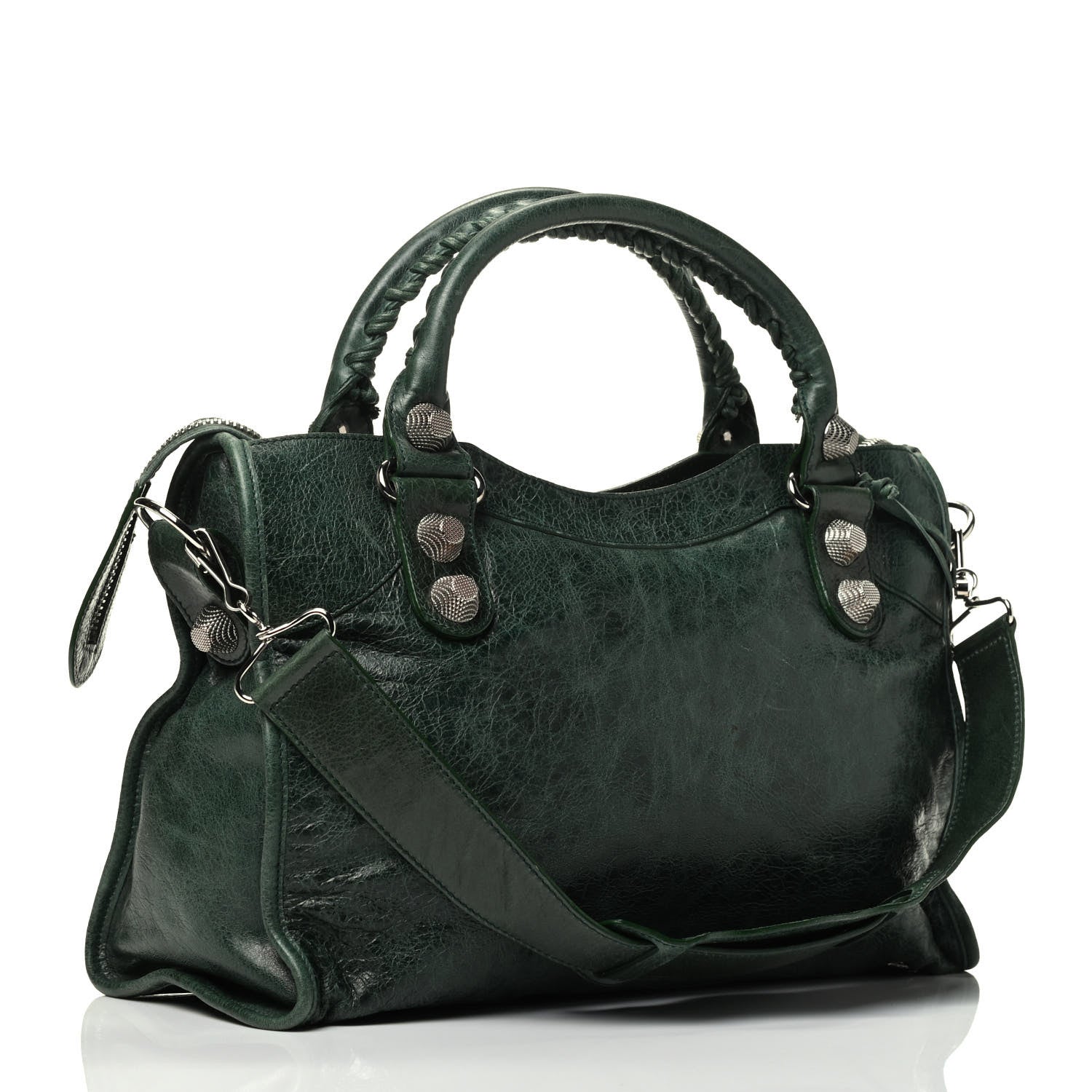 Balenciaga Agneau Giant 21 Silver Hardware City Evergreen 4 of 10